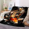 Koi Fish Flannel Blanket Throw Blanket Soft Warm Sofa Bed Camping home Decor Unique Christmas Gift C9261597