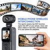 2K HD Action Camera 180° Rotatable Lens 130° Wide Angle WiFi Mini Vlog Camera with Night Vision Loop Recording for Sports Travel Outdoor Cycling