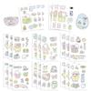 8 Cartoon Cute Korean Ins Simple Collage Stickers DIY Handicraft Waterproof Set Decorative Stickers