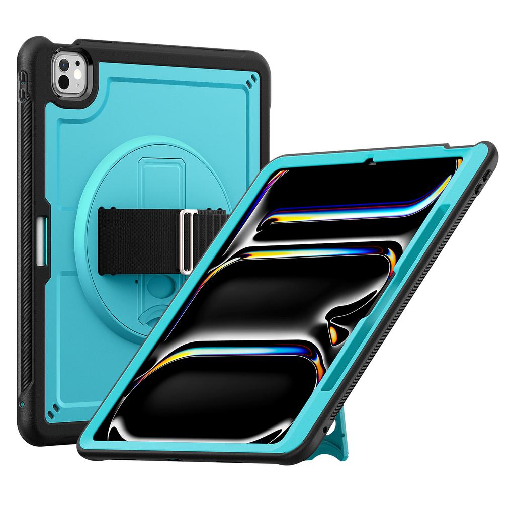 Для iPad Про 13 (2025)/13 (2024) Чехол для планшета из ПК+ТПУ, рассеивание тепла, вращающаяся подставка