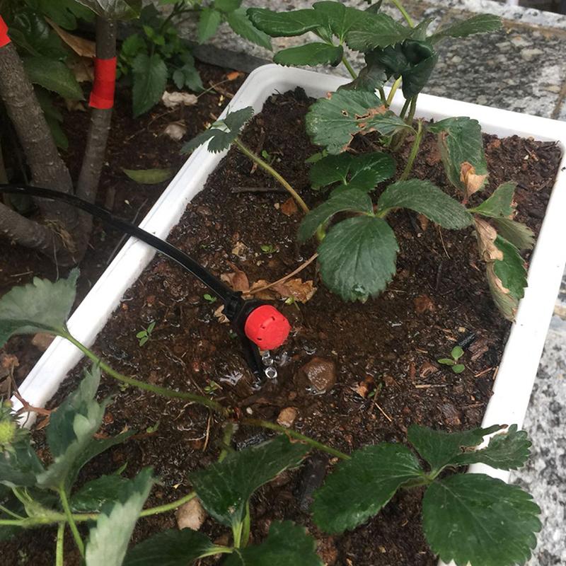 50 шт. 1/4 дюйма, насадка для орошения сада, регулируемая капельница, спринклер для полива