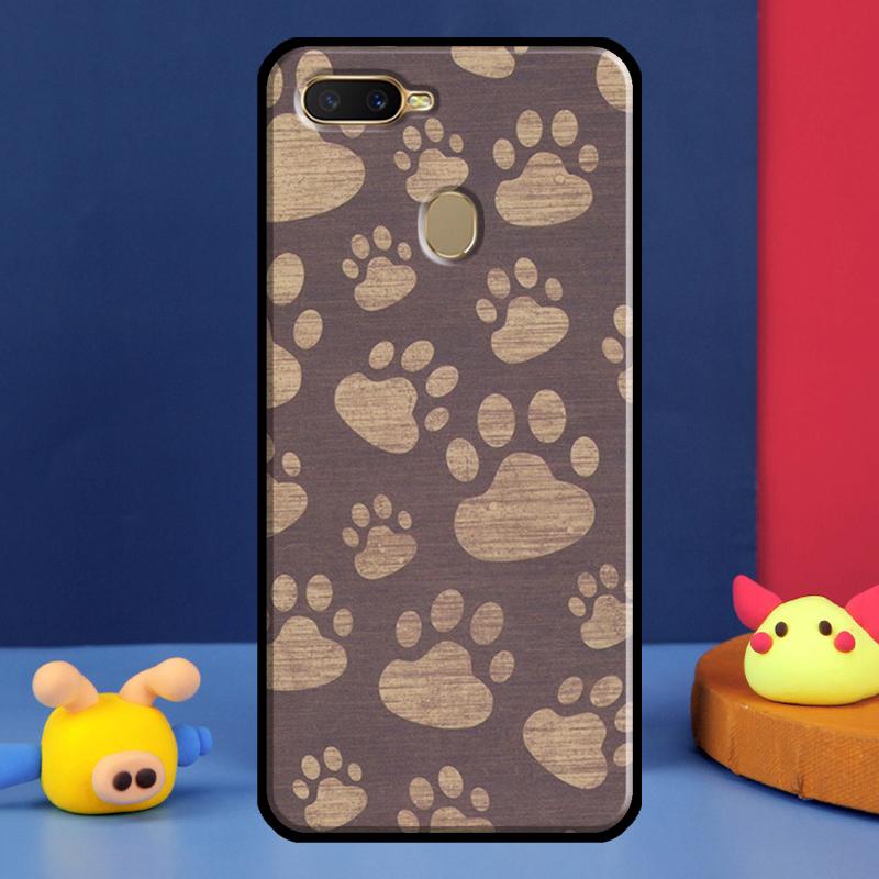Чехол с лапкой собаки для Oppo A96 A76 A16 A74 A94 A54 S A57 A77 A58 A78 A98 A5 A9 A91 A15 A17 A52 A72