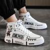 Parent Child Shoes One Piece Men Shoes Running Anime High Top Sneakers for Men Casual Shoes Walking Casual Shoes