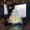 Christmas Tree 3D Pop-Up Card Christmas Sparkling Fantasy Greeting Card Gifts