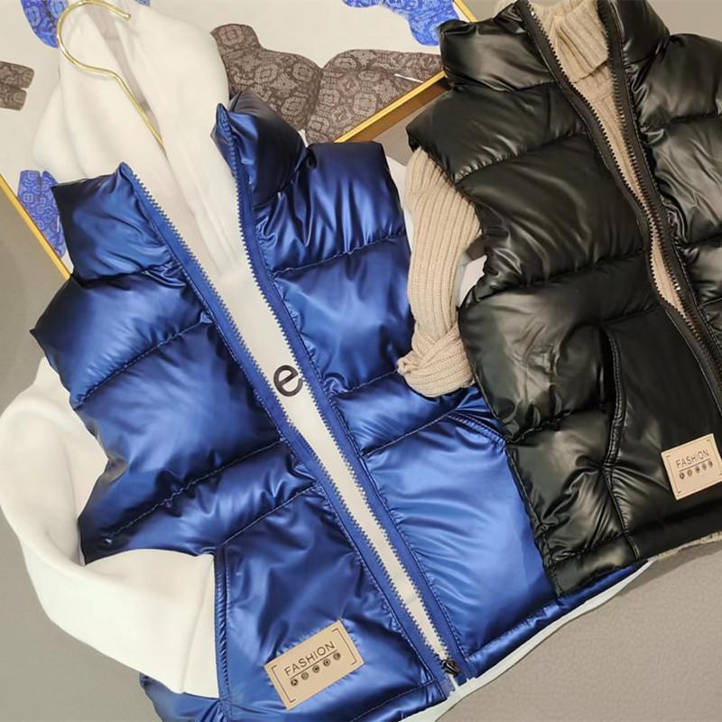 Детский пуховый хлопковый жилет 2023 Хлопковый жилет для девочек и мальчиков