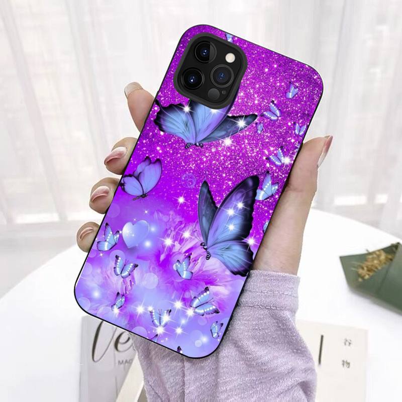 Милый красочный чехол для телефона с бабочками для iPhone 11 12 13 Mini Pro Max 8 7 6 6S Plus X 5 SE 2020 XR XS Funda Case