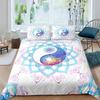 Черно-белый комплект постельного белья Bohemian Mandala для детей Детский полиэстеровый пододеяльник с рисунком Инь и Ян King Size
