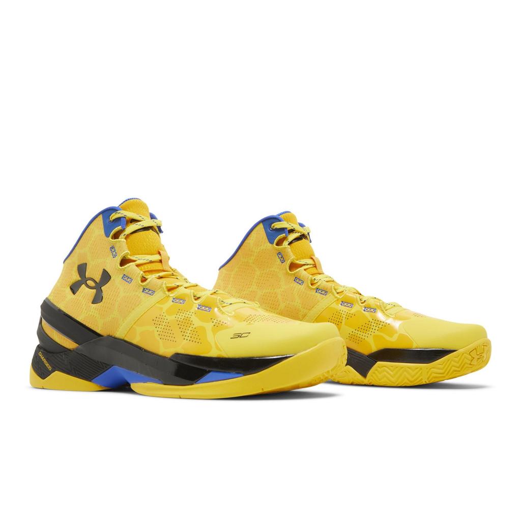Under Armour Curry 2 Retro 'Double Bang' (Unisex) Steeltown Gold / Taxi Basketball Shoes 3026281 700