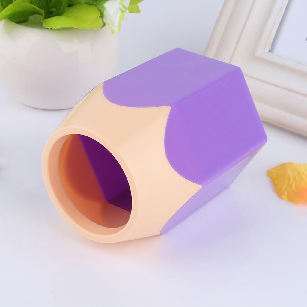 Креативный держатель для кистей для макияжа, ваза для ручек, карандашница, канцелярская коробка, настольный контейнер(фиолетовый)