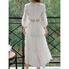 Белое длинное платье, женские летние кружевные платья в стиле бохо, женское пляжное праздничное платье с вырезом