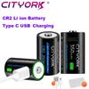 CR2 350mAh Cr2 Type C Rechargeable Li Ion Battery For Security Printer Professional Medical Equipment Flashlight Digital Cameras