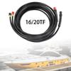 2 Pieces Hydraulic Hose HO5102 Professional Pre-assembled Stable Portable Marine Steering System Outboard Steering Hose Assembly
