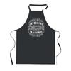 Tablier de cuisine - Catherine Déesse Légende - Noir - Coton - Impression bretonne