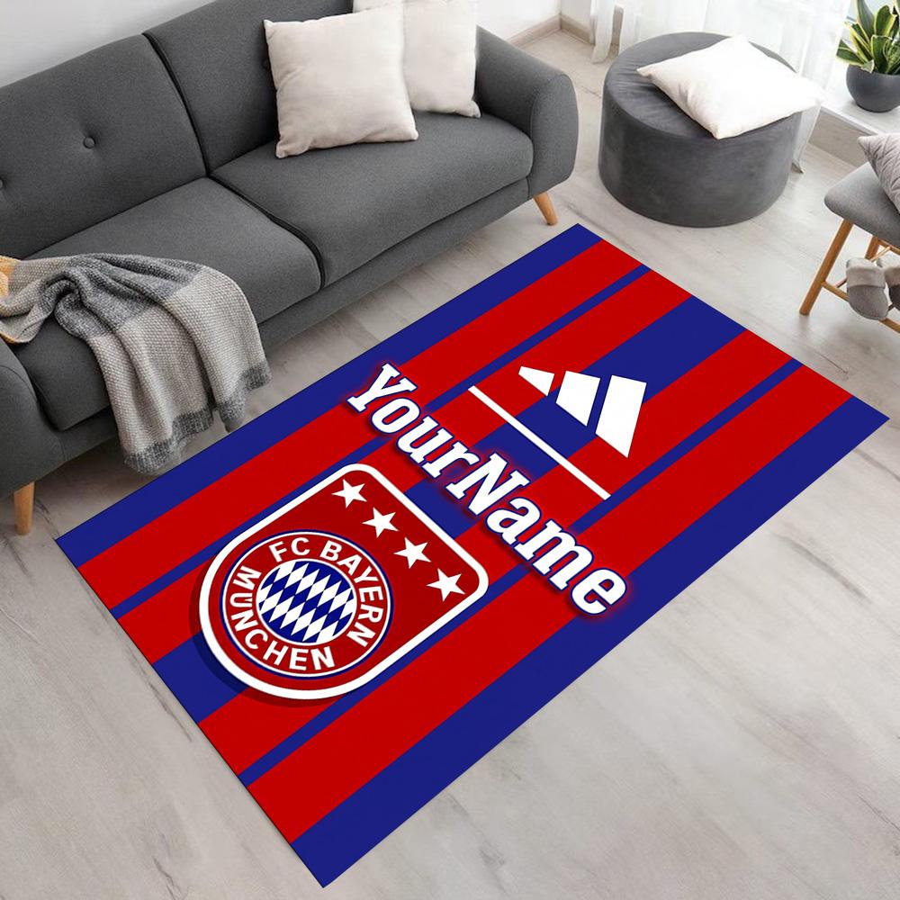 Bayern Munich Customize Your Name Area Rug Design for Kitchen Decorate room Foyer Bedrooms Anti-slip Rug Office home decor