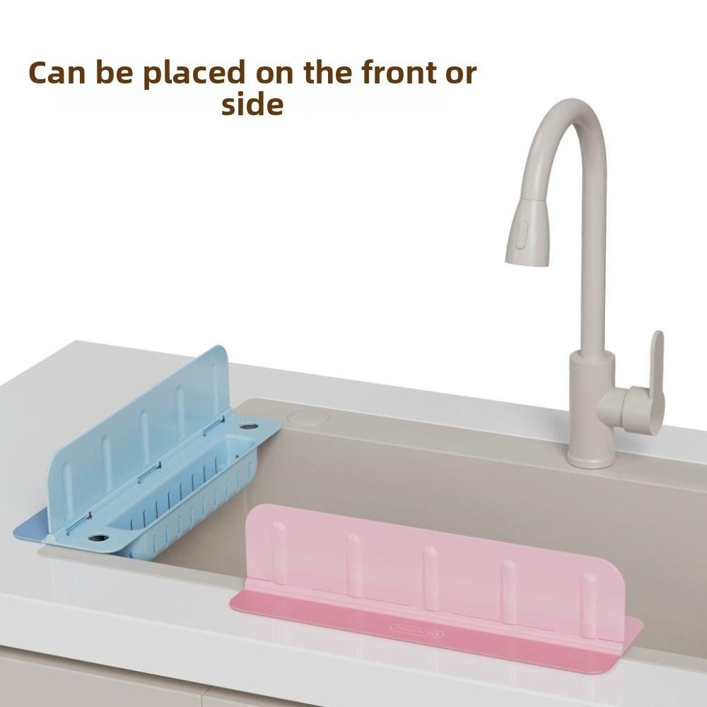 Anti-splash Kitchen Water Baffle Creative Water Baffle Plate Practical Soap Sponge Shelf  Household