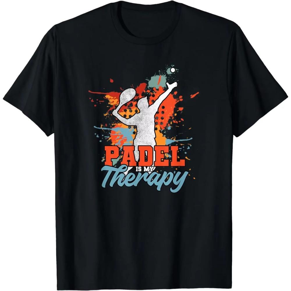Padel Paddle Tennis Paddel Racquet Ball Vintage T-Shirt Graphic T Shirts Tops Shirts for Men Streetwear Camisetas