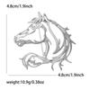 Hollow Out Horse Brooches Metal Horse Head Brooches Unisex Brooch Pins  New Year Gift