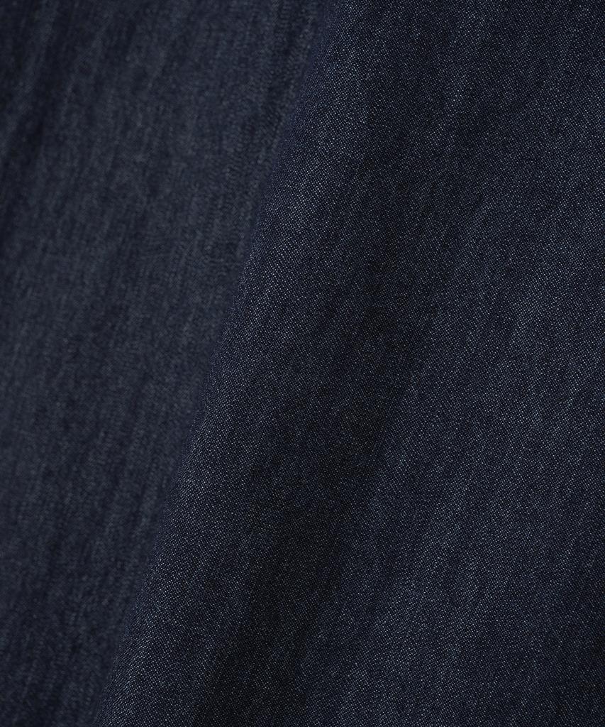 MILLO ARCHIVE Rib Western Denim Shirt [Deep Blue]