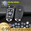 Для VOLKSWAGEN VW 5/10 шт. Металлические наклейки-эмблемы с логотипом для брелока автомобиля Volkswagen Для VW GTI Polo Golf Passat Tiguan Arteon Touareg