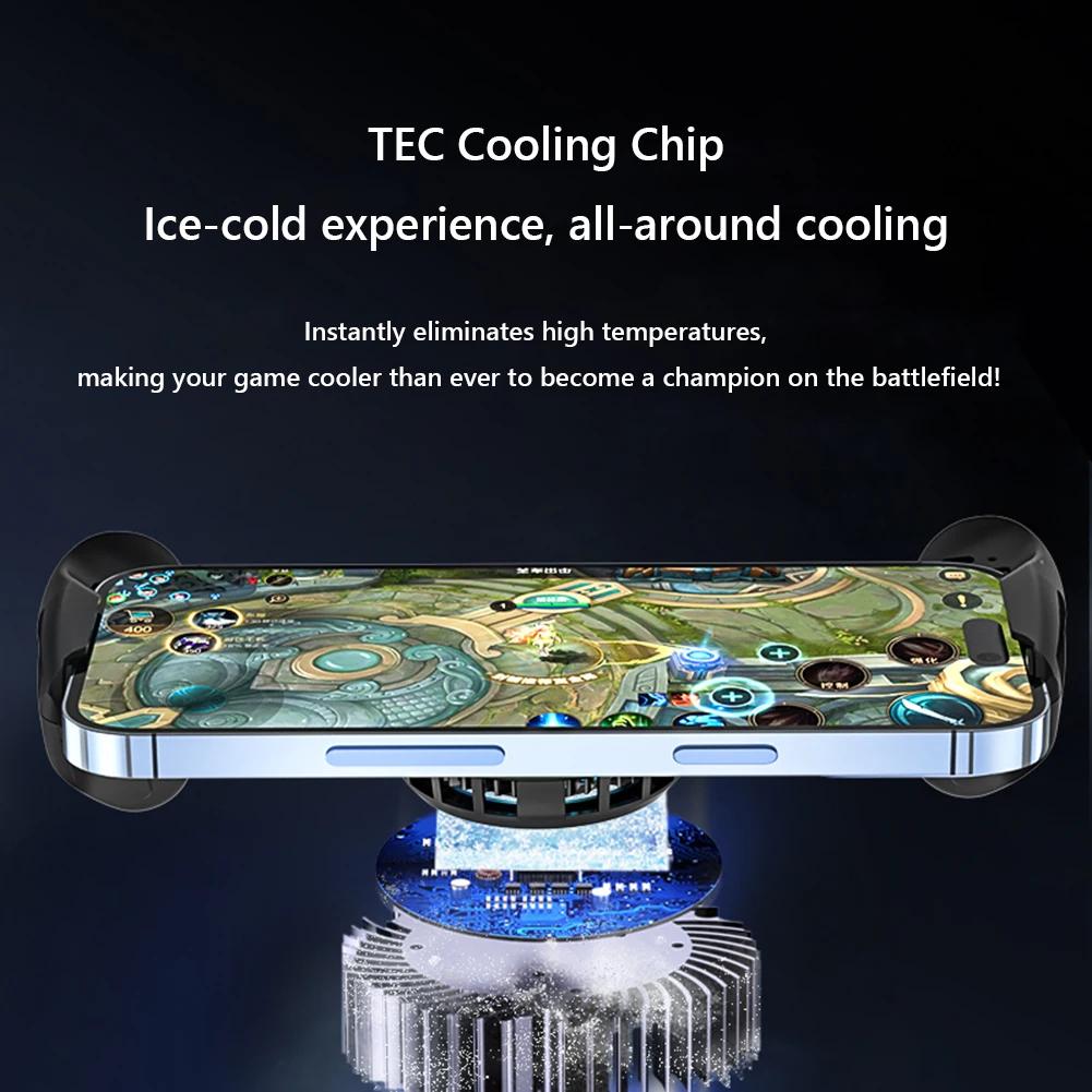 Mobile Phone Radiator Stretching Game Controller with Cooling Fan Phone Game Controller Stretch Up To 174mm for Android & IOS