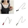 Multipurpose Long Water Bottle Pendant Necklace Fashionable for Women Fashionable Sweater Chain Jewelry Accessory