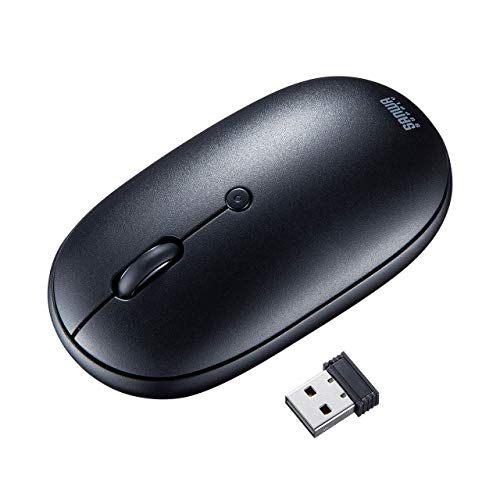 Sanwa Supply Wireless Keyboard with Mouse (No Numeric Keypad) USB Connection 2.4GHz Rechargeable Japanese 86 Keys Pantograph Black SKB-WL32SETBK