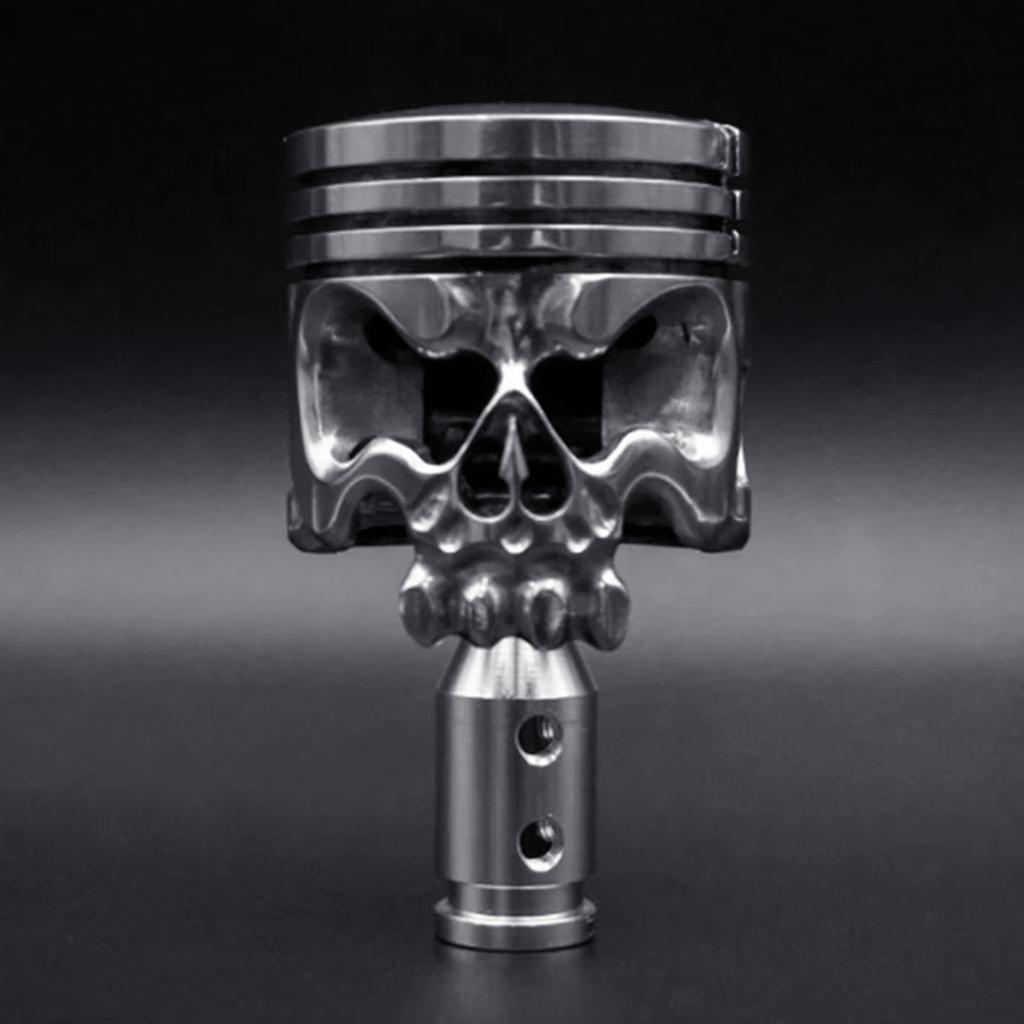 Стильная ручка рычага переключения передач из нержавеющей стали в форме черепа для автомобилей с механической/автоматической коробкой передач