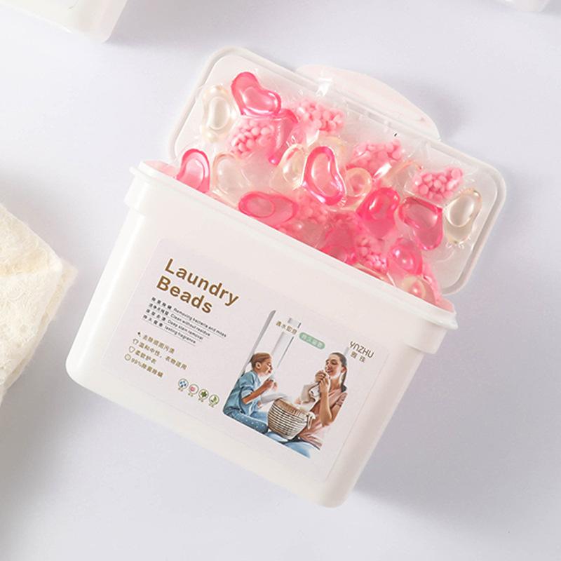 Three-in-one Boxed Laundry Beads with Fragrance Beads Long-lasting Fragrance Laundry Beads Soft and Mite-removing Multi-effect Laundry Detergent