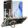 For Samsung Galaxy Z Flip6 5G Case Precise Cutouts 6D Electroplating TPU Phone Cover with Ring Holder