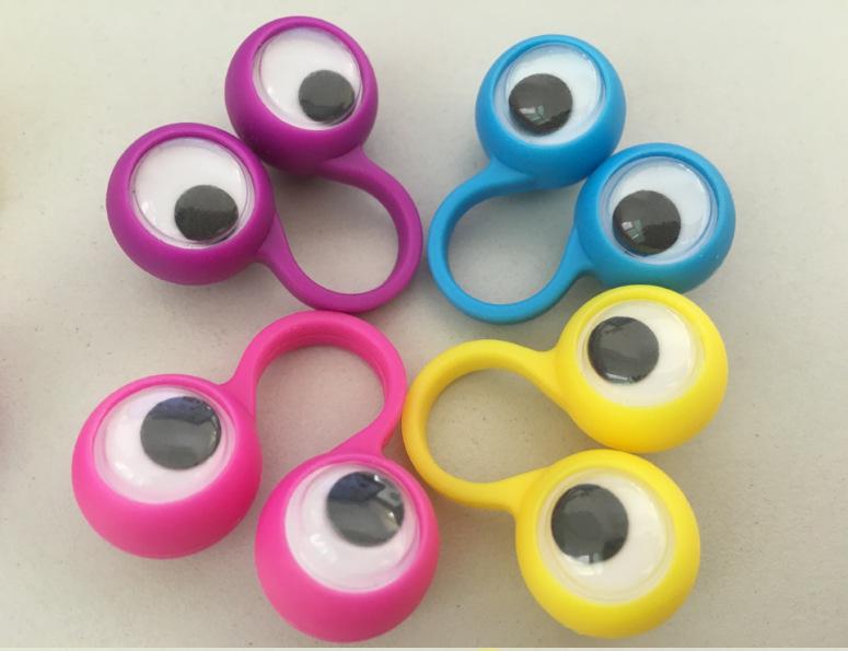 Детские пальчиковые игровые кольца для глаз - забавные праздничные игрушки для розыгрышей