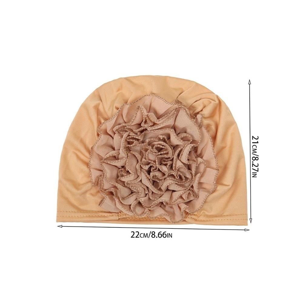 Wrap Style Flower Turban Hat Elastic Islamic Headband Fashion Hijab Caps Hair Loss