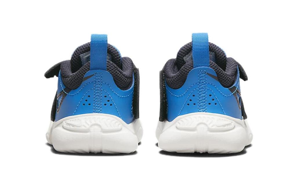 Nike Team Hustle D 11 Lil TD Износостойкие Низкие Детские Кроссовки Сине-Белые Для Младенцев и Малышей DV8993-400