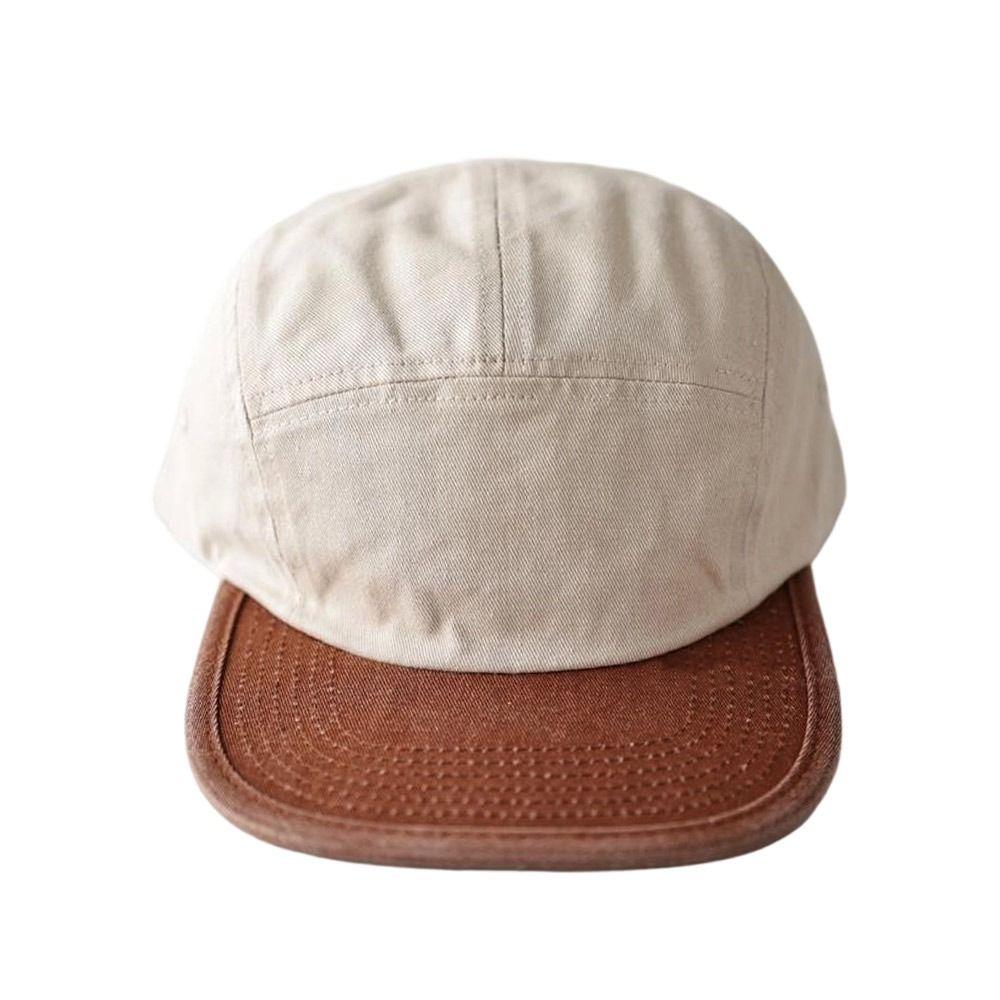 Patchwork Color Baseball Cap Sport Snapback Hat Casual Flat Brimmed Hat Outdoor