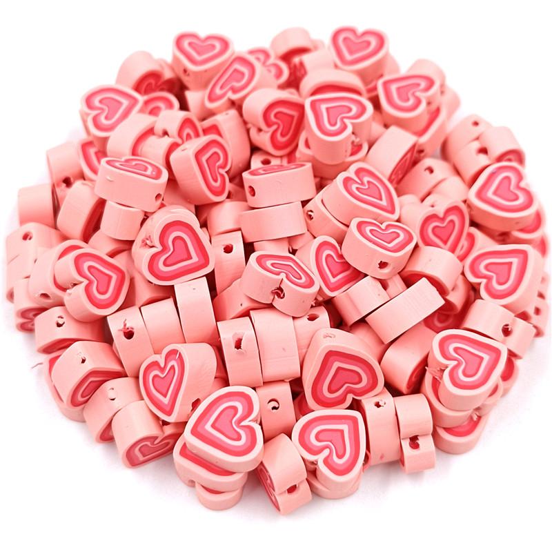 DIY для изготовления ювелирных изделий оптом 20 шт. мягкие глиняные свободные бусины кулон цветок слон сердце ожерелье браслет бусины