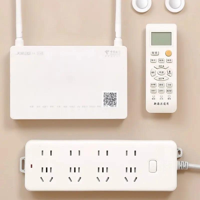 Настенный держатель для пульта дистанционного управления с магнитом, прочные магнитные крючки, наклейка на холодильник для ключей, крючки для хранения, защищающие от потери, крючок для домашнего органайзера