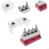 600A Battery Ground Buss Bar Terminal Block for RVs And Cars 12V-48V with Protective Cover
