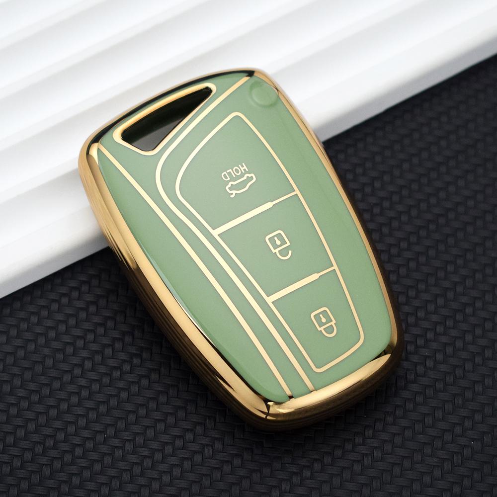 TPU Car Key Case Cover for Hyundai Grand Santa Fe 3 DM Ix45 Ix35 Genesis DH Grandeur Azera HG Equus 2013 - 2016 Accessories