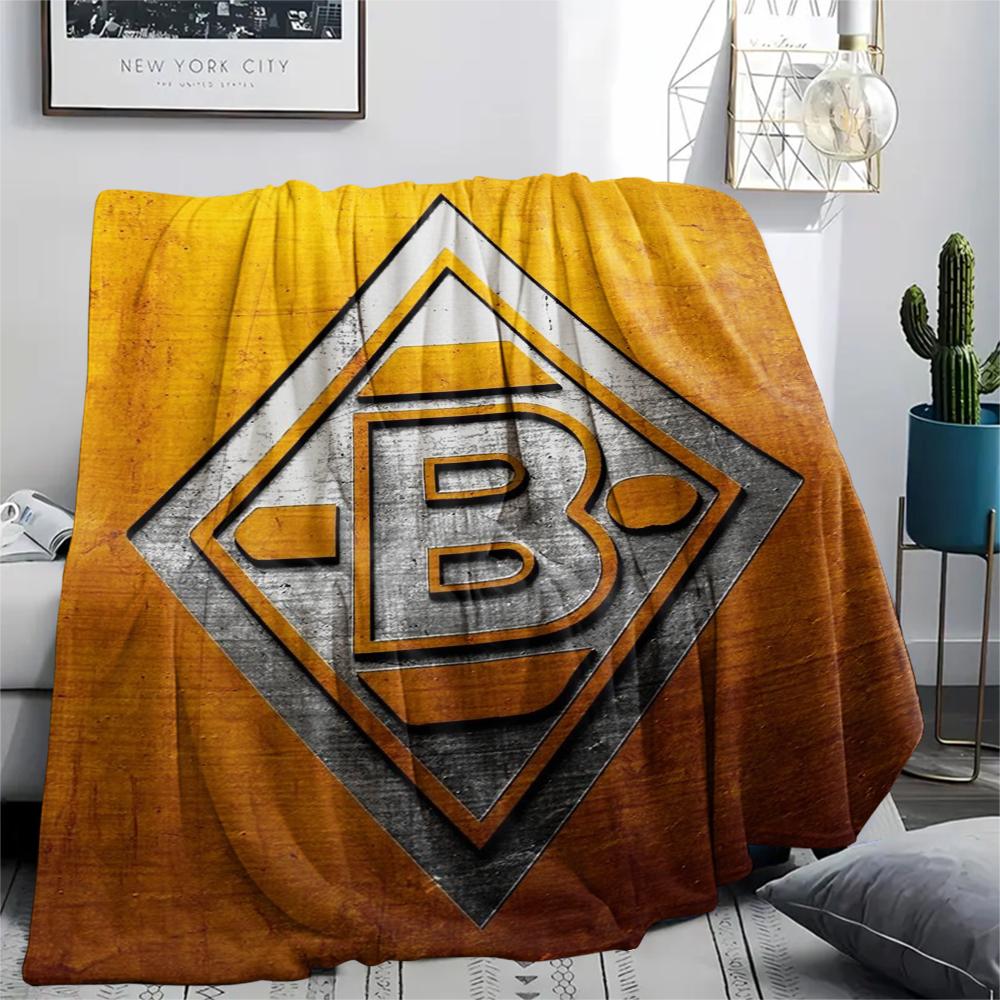 1pc Borussia Print Flannel Blanket, High quality Comfortable for All Seasons, Home Decor, Warmth and Comfort, Perfect for Christmas Gifts17