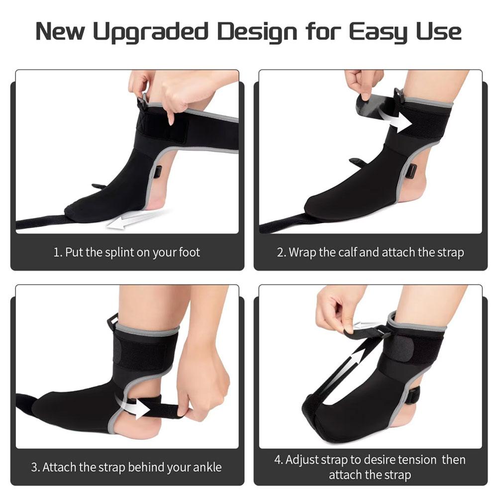 S/L ортопедический бандаж для стопы унисекс ортез для голеностопного сустава и поддержка голеностопного сустава регулируемый суппорт D8A4