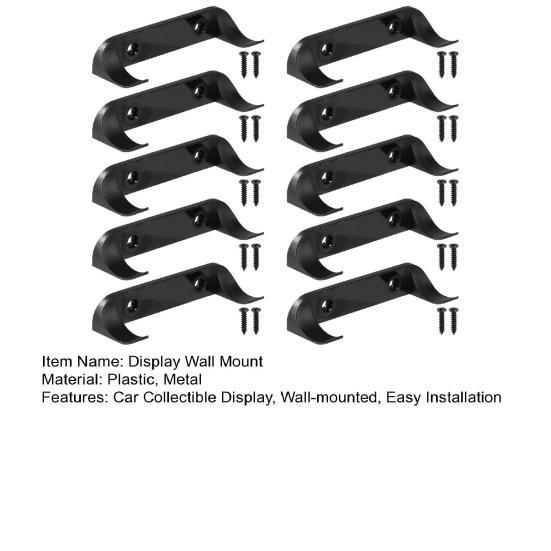 Car Display Wall Mount Display Hook Vertical Showcase for Collectible Cars Wall Hook Hanger with Screws for Lego Speed Champion Series