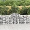 VidaXL Curved Gabion Baskets 11 Pcs 200x50x80/100 Cm Galvanized Iron, Gabion, Gabion Cage, Gabion Wall Basket, Wall 3146308