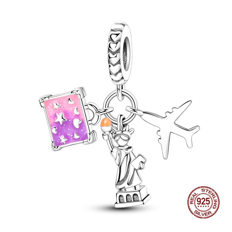 New In Fashion Copper Balloons And House Charm Beads Fit 3Mm Original Bracelet Necklace Womens Diy Jewelry Gift Making