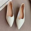 Taoffen Модные женские туфли-лодочки, однотонные повседневные офисные женские туфли на низком каблуке с острым носком, на высоком каблуке с острым носком, на низком каблуке