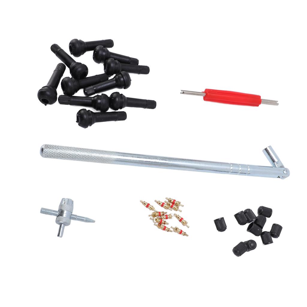 Набор для установки золотников 33 шт. Легкое использование, герметичный, ниппель клапана, комплект колпачков для клапанов для велосипеда