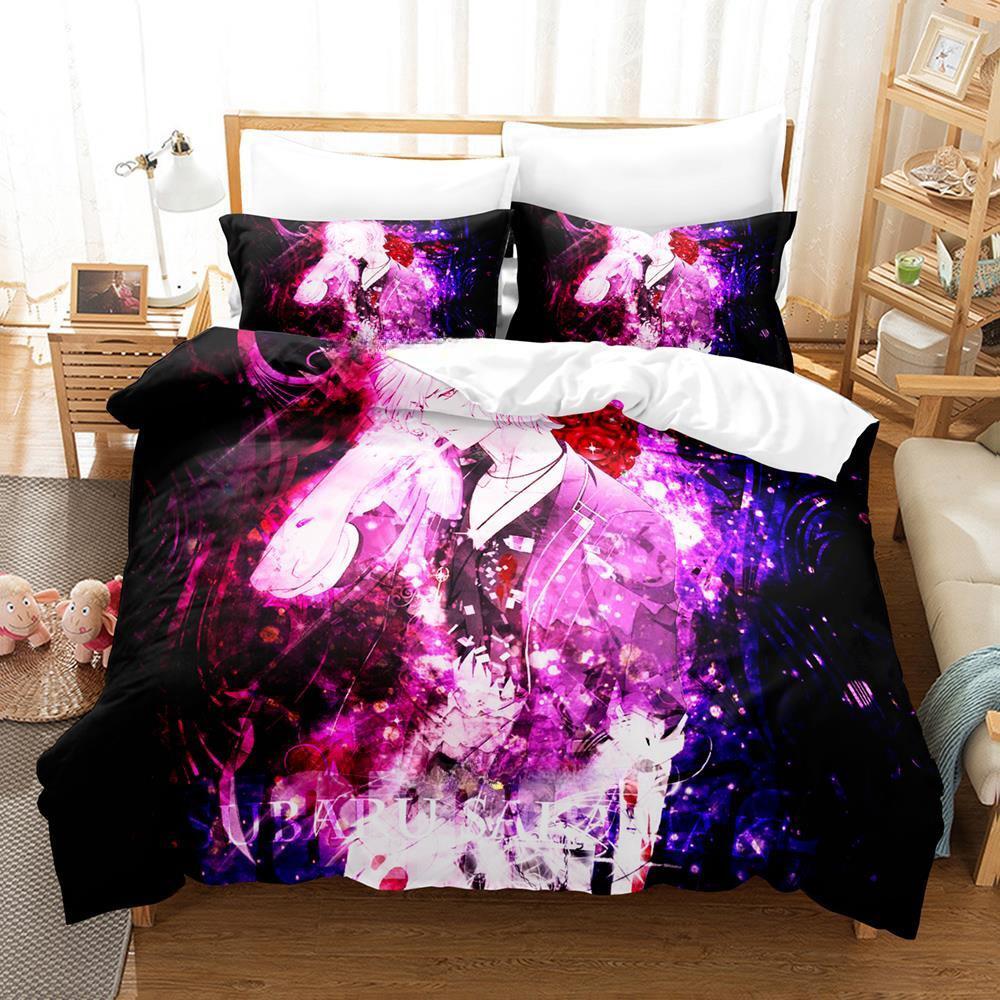 Game Diabolik Lovers Bedding Set Single Twin Full Queen King Size Bed Set Adult Kid Bedroom Duvetcover Sets Anime Bed Sheet Set
