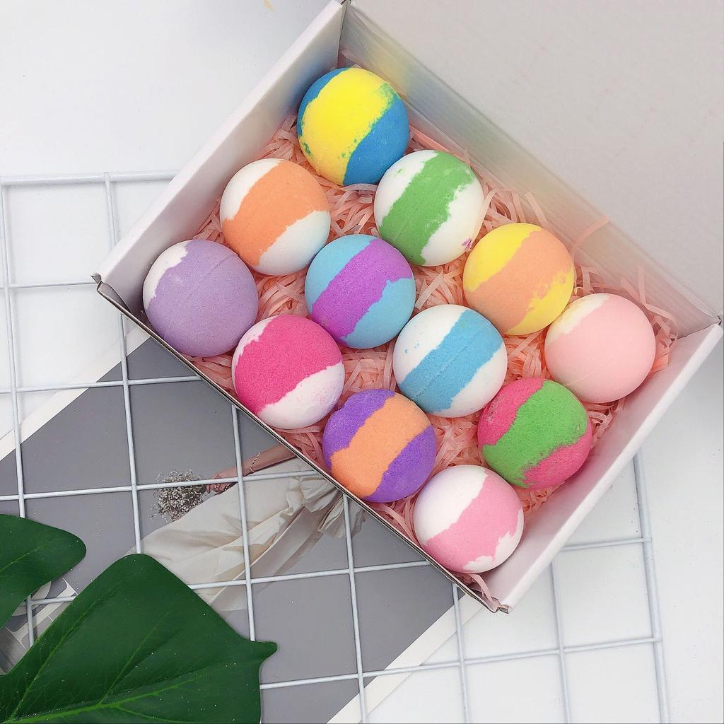 Подарочный набор шариков для пенной ванны 12 шт. Ши Увлажняет сухую кожу Идеально подходит для пузырьковой и спа-ванны