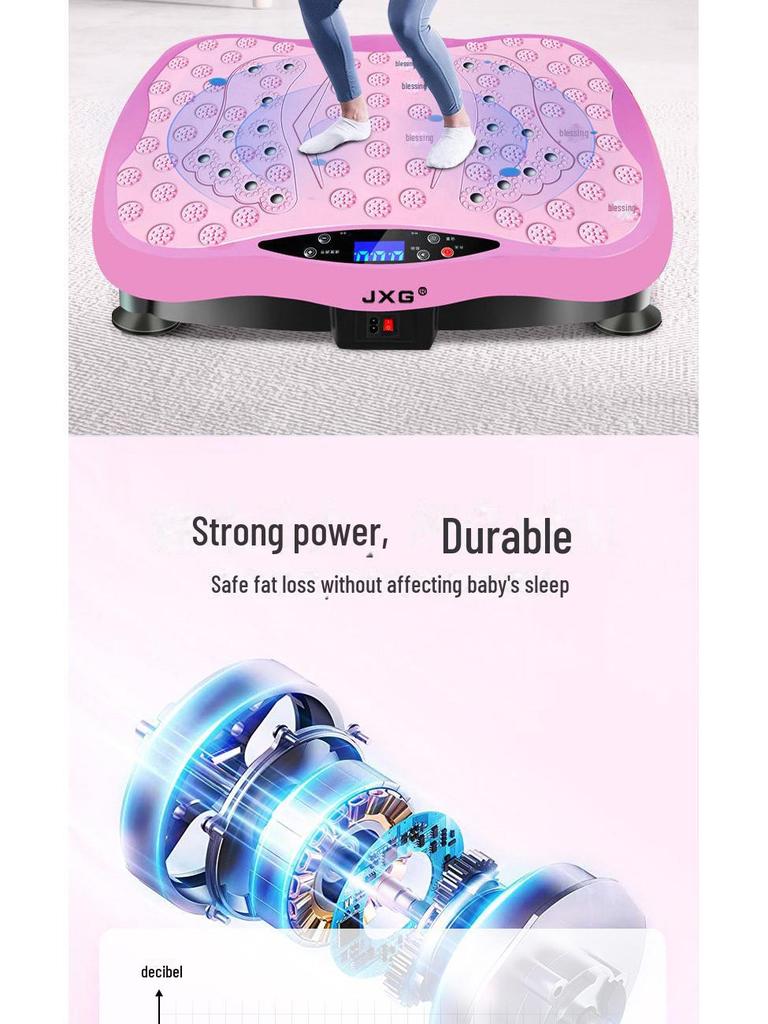 Вибрационный тренажер JXG: Ленивая формирователь тела, вибрационная платформа для укрепления мышц и похудения.