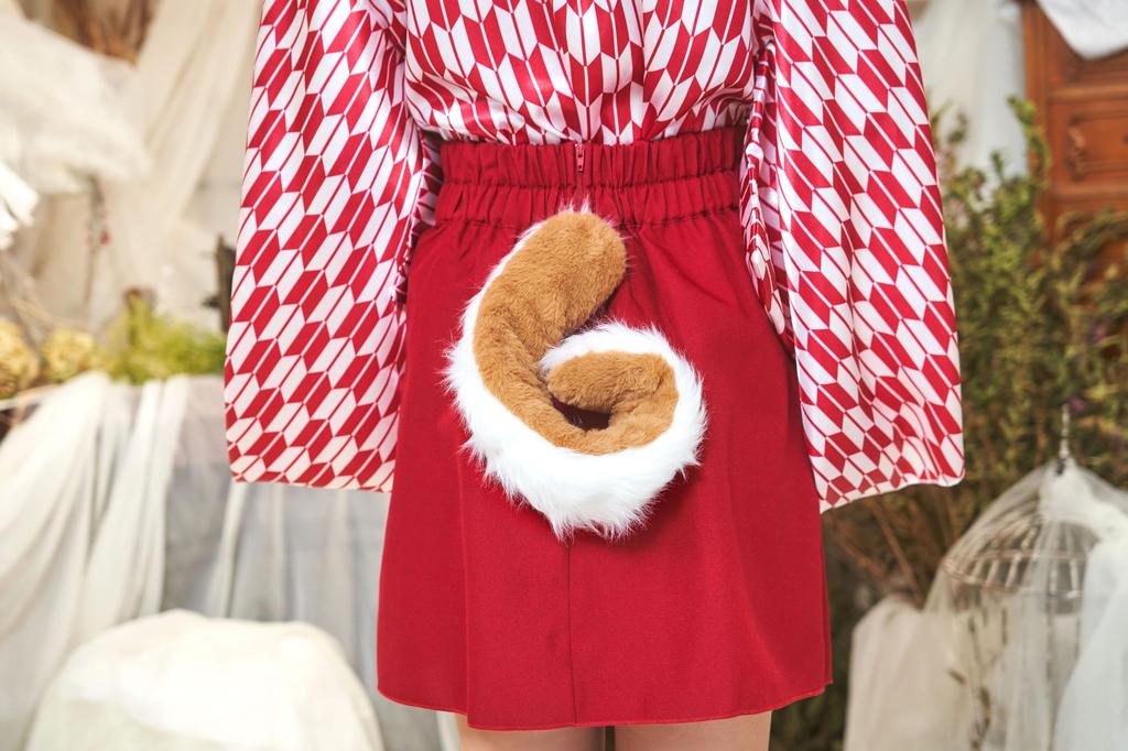 Clearstone Kemomimi Tail Set Cosplay Halloween Shiba Inu Unisex Brown