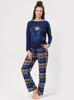Пижама Key LNS 937 B24 Фланель д/р S-XL женская Key