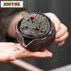 160 мл Ручной Исинский Фиолетовый Глиняный Чайник Малой Емкости Золотая Лягушка Ручка Ручка Чайник для Заваривания Сырая Руда Цзыша Чайник